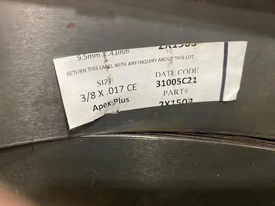 USED 2023 SIGNODE 3/8" X .017" APEX