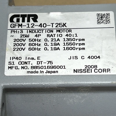 NEW Nissei GFM-12-40-T25K
