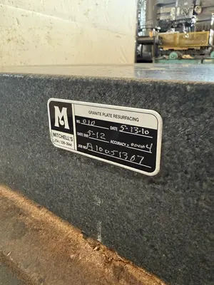 36" x 24" MITCHELLS GRANITE SURFACE PLATE. STOCK # 1099925