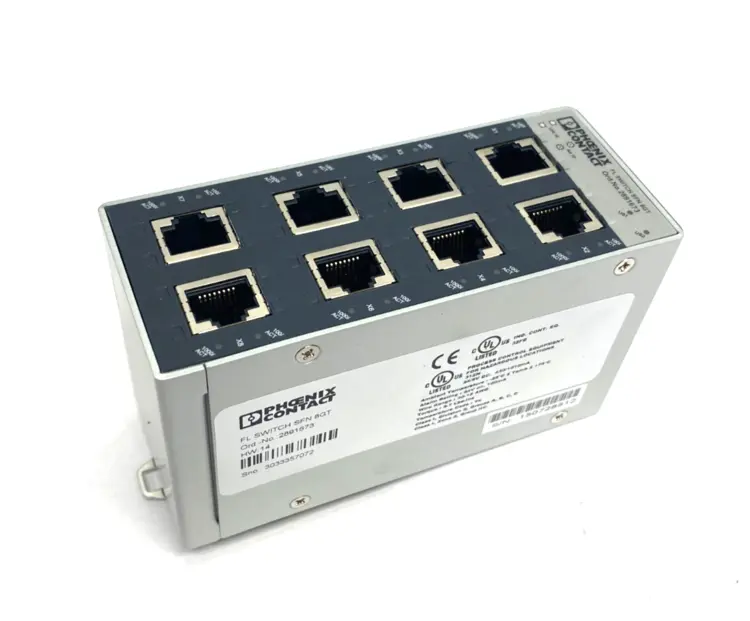 Used PHOENIX CONTACT INDUSTRIAL ETHERNET SWITCH FL SWITCH SFN 8GT Relays & Switches | Maverick Industrial Sales #1103068