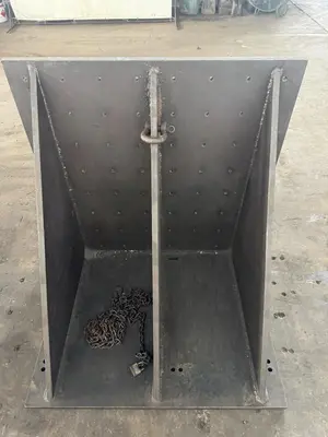 48" X 48" X 36" DRILLED & TAPPED ANGLE PLATE. STOCK # 0544726