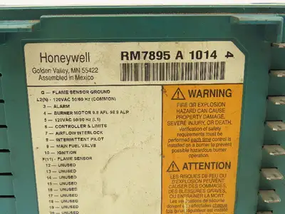 Honeywell RM7895 A 1014 Burner Control Purge Timer 2 Seconds Rev D