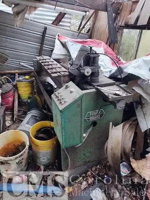 USED JACKSON SHAVING MILL, KNIFE GRINDER, LOG DECK AND CONVEYOR
