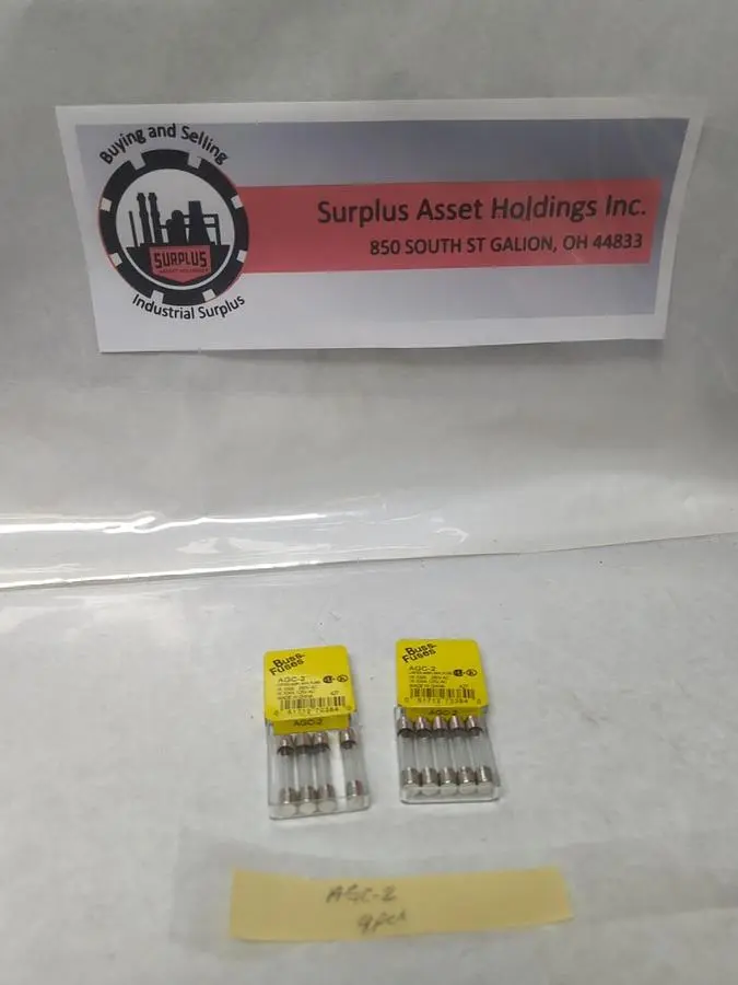 New | in-Stock COOPER BUSSMANN AGC-2 Miscellaneous Equipment (Electrical & Power) | Surplus Asset Holdings #1194737
