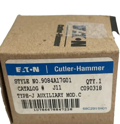 NEW EATON 9084A17G01 AUXILIARY CONTACT J11 MODEL C