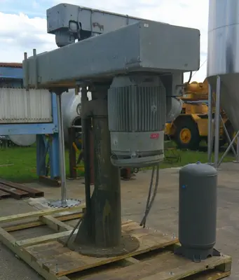 SPC8581  Mixer and Blender 50/25 hp Cowles disperser, air over oil lift, two speed drive