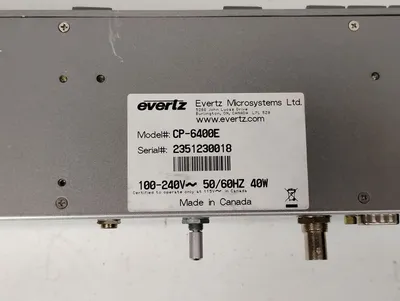 USED EVERTZ CP-6400E