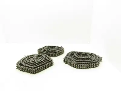 Ruberg #40 Double Roller Attachment Pin Chain Riveted 0.500 Pitch 40' Total