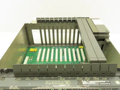 Mitsubishi FCA335MY-V PCB Slot Rack Chassis & Backplane Card Assembly MEC-M1A