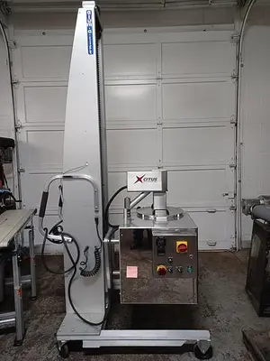 Citus jacketed mixing kettle and Alum-a-lift lifting cart