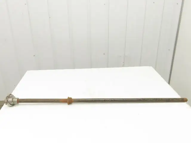 LN Leeds & Northrup Type J Thermocouple Pipe Well 1"x 44" Steel Pipe 1-1/4" NPT