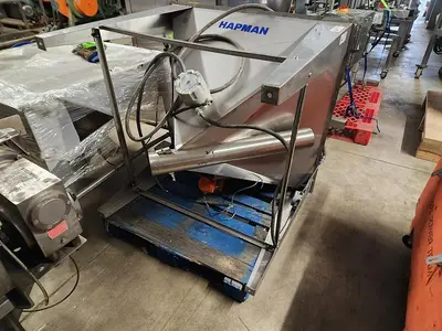 USED HAPMAN STAINLESS STEEL AUGER FEEDER HOPPER