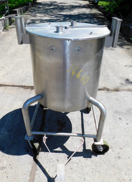 Used VIATEC 100 GALLON MIXING TANK 100 GALLON Stainless Steel Tanks New Jersey US | Champion Trading Corporation #424623