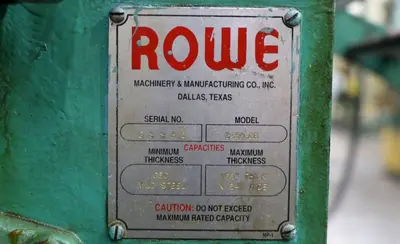 USED ROWE BGY12-15