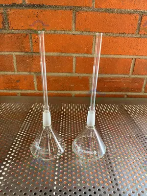 Used CHEMGLASS 100 MM CONE SHAPED FUNNEL W/ 24/40 JOINT FITTING Glassware - Other California US | Equipment Lab #1469370