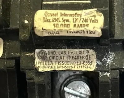 Used GE THQC1120 Miscellaneous Equipment (Electrical & Power) | Surplus Asset Holdings #1195817