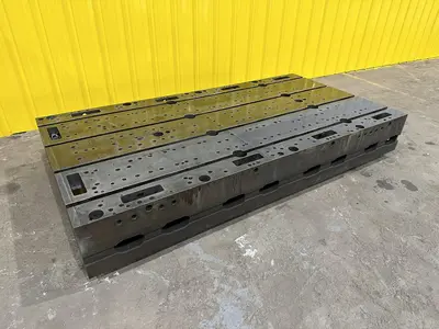 48" X 92" X 12" T-SLOTTED LAYOUT RISER TABLE / FLOOR PLATE: STOCK #19754