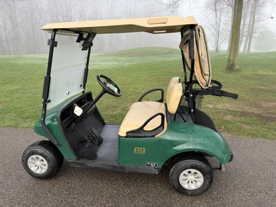 (1) 2019 E-Z-Go EFI golf cart with a Kawasaki gas engine, model 657061G01, includes canopy, fold-dow...