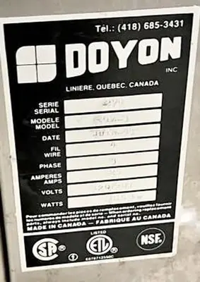 USED DOYON PIZ 3