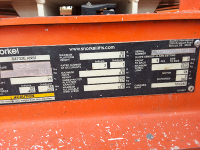 USED 2017 Snorkel S4732E