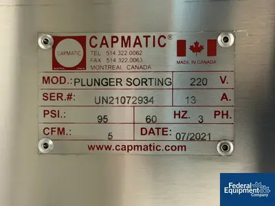 Used Capmatic _UNKNOWN_ Feeders (Material Handling) Ohio US | Federal Equipment Company #420443