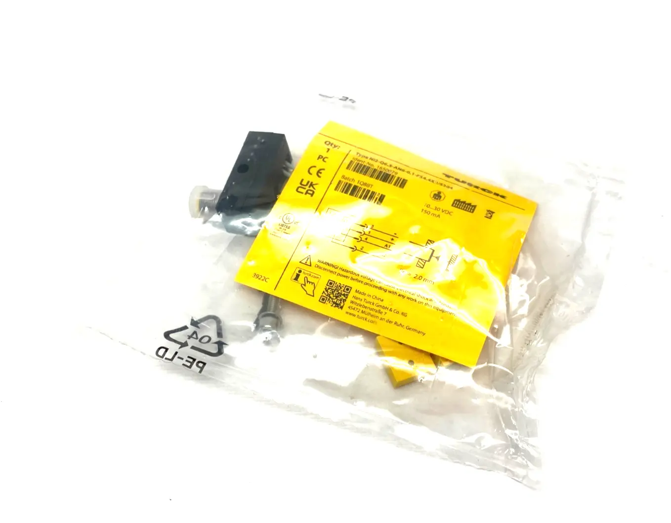 NEW TURCK INDUCTIVE PROXIMITY SENSOR 1650079
