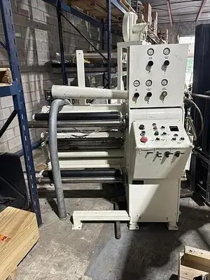 30” VOORWOOD DUPLEX MODEL 30-24 SLITTER REWINDER WITH TRIM BLOWER