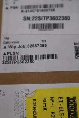 NEW Emerson Rosemount R-214C*51800765/ 0091A030T26T020DR06 STOCK G76