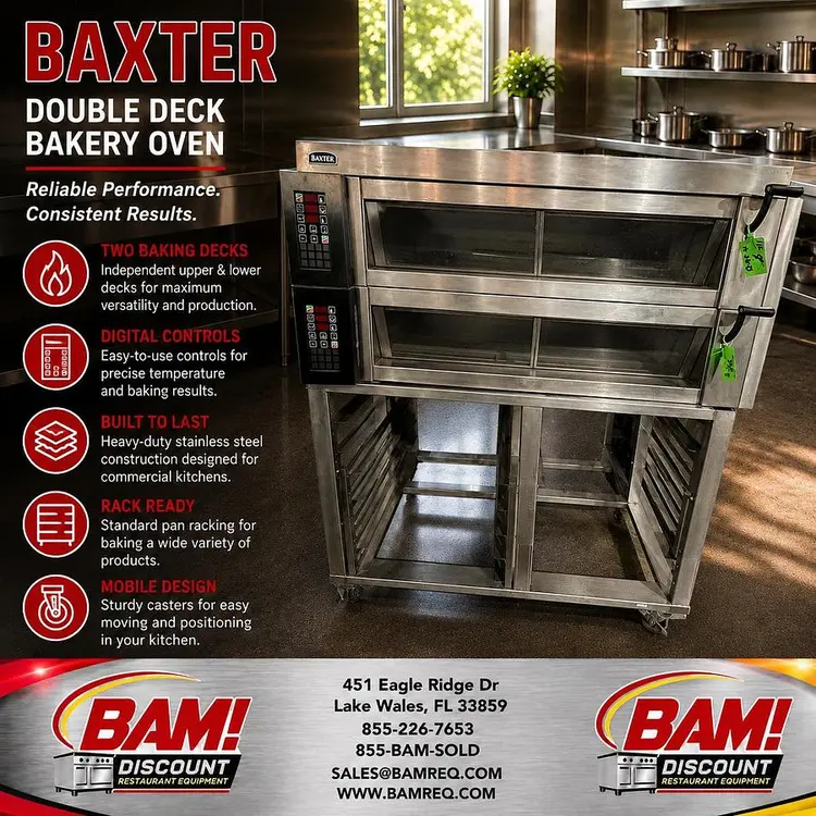 Used BAXTER OV450W Ovens Florida US | BAM Discount Restaurant Equipment #1397945