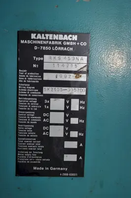 USED 1992 KALTENBACH RKS450/RKS450NA