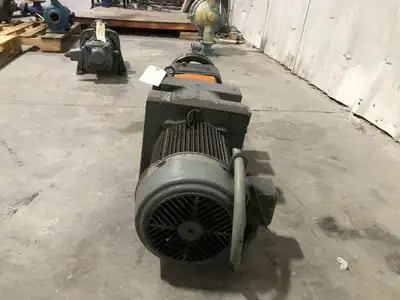 Double Reduced 5HP Motor w/ TM DR100A Gear Drive/Speed Reducer 5.1:1 1745RPM 3PH