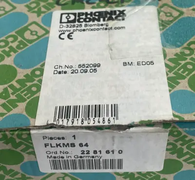 NEW PHOENIX CONTACT FLKMS-64 INTERFACE MODULE FLKMS64