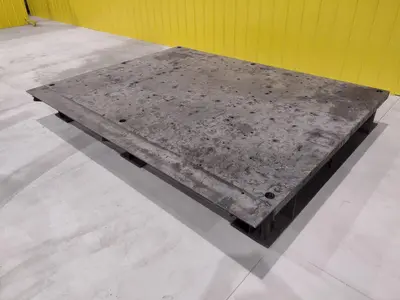 92" X 120" HEAVY DUTY STEEL SURFACE PLATE LAYOUT TABLE: STOCK #19730