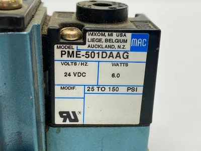 6316D-611-PM-501DA9 | Mac Valves  with PME-501DAAG - Used