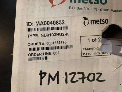Metso / Neles Electro Pneumatic Positioner type ND9103HU2-K New Storeroom Spare