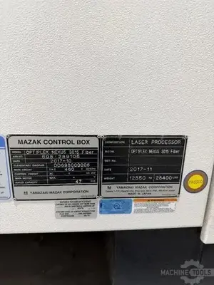 USED 2017 MAZAK OPTIPLEX NEXUS 3015 FIBER