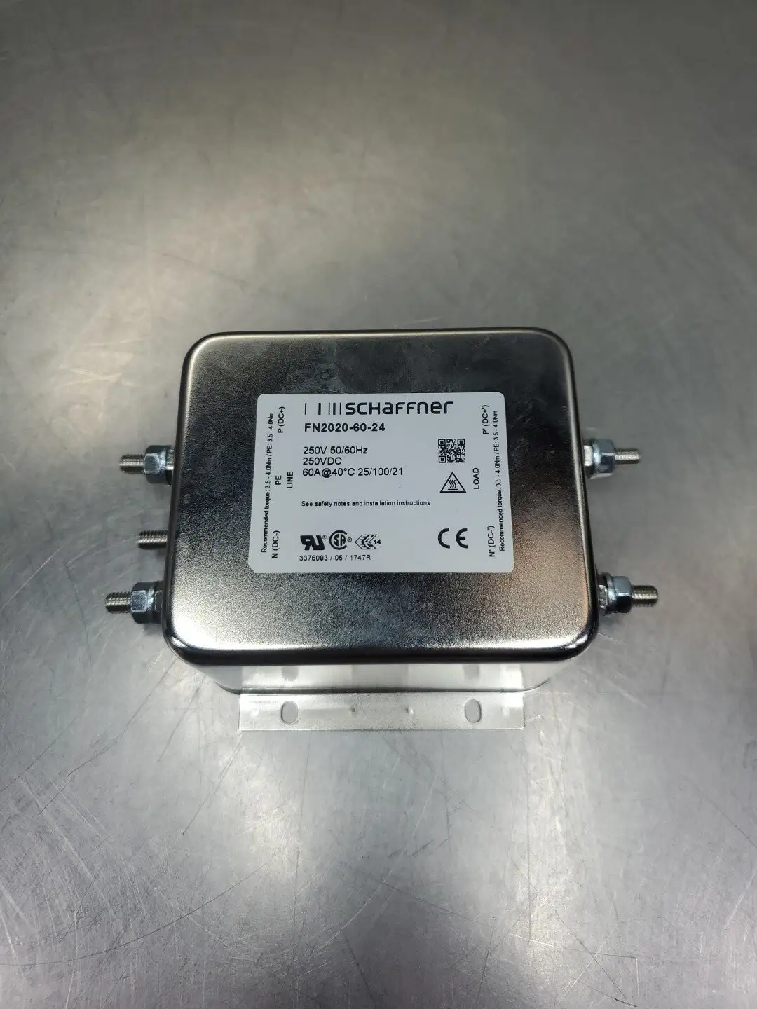 Schaffner FN2020-60-24 Filter, 250V, 60A. 4D-28