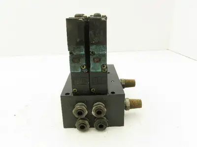MAC 92B-BAB-CJA-DM-DJAP-1DG  2-Station Solenoid Valve Manifold 120V 92 Series