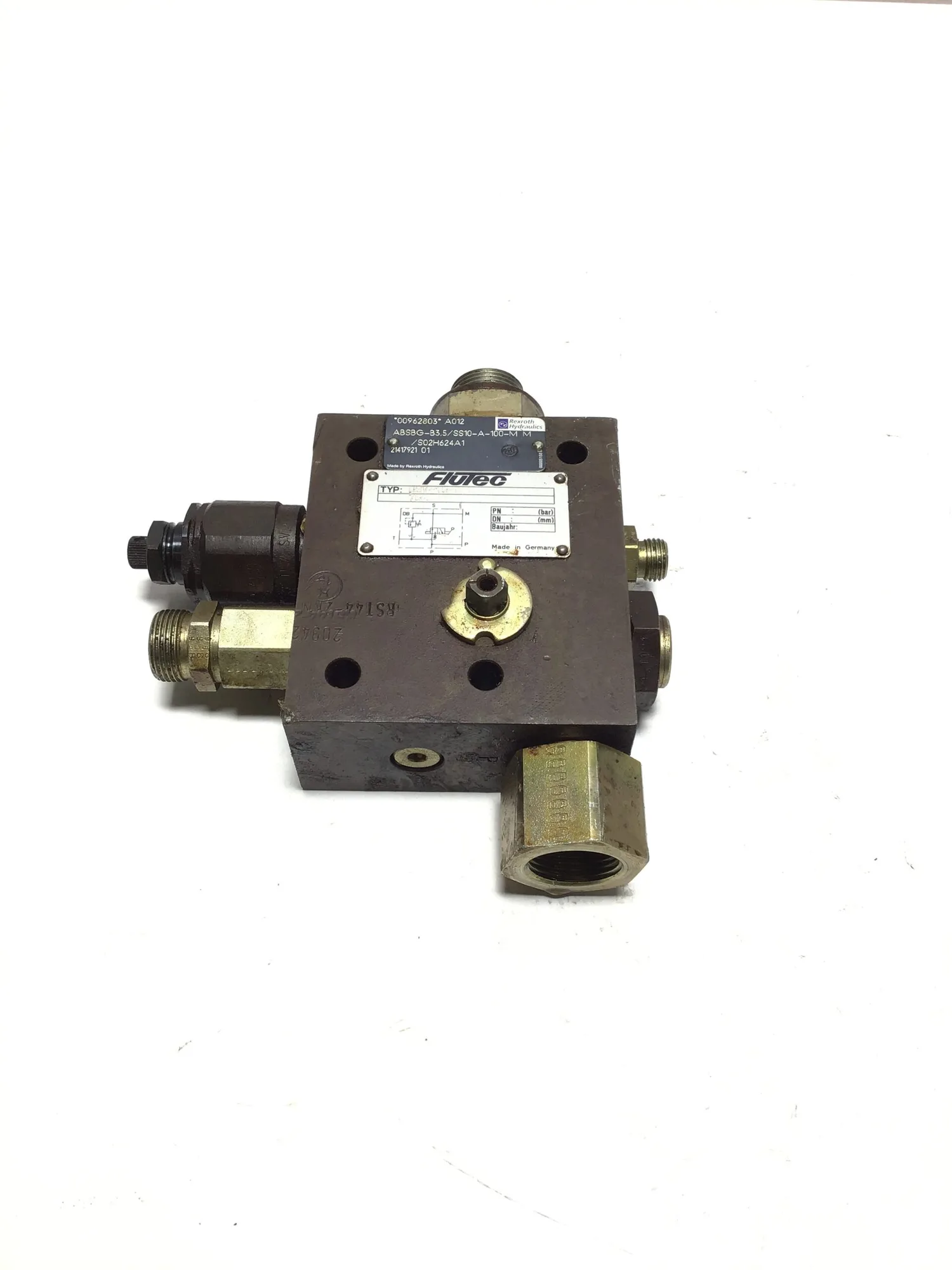 USED REXROTH 🔍 MODEL: ABSBG‑B3.5/SS10‑A‑100‑M/DSV‑10‑11‑0