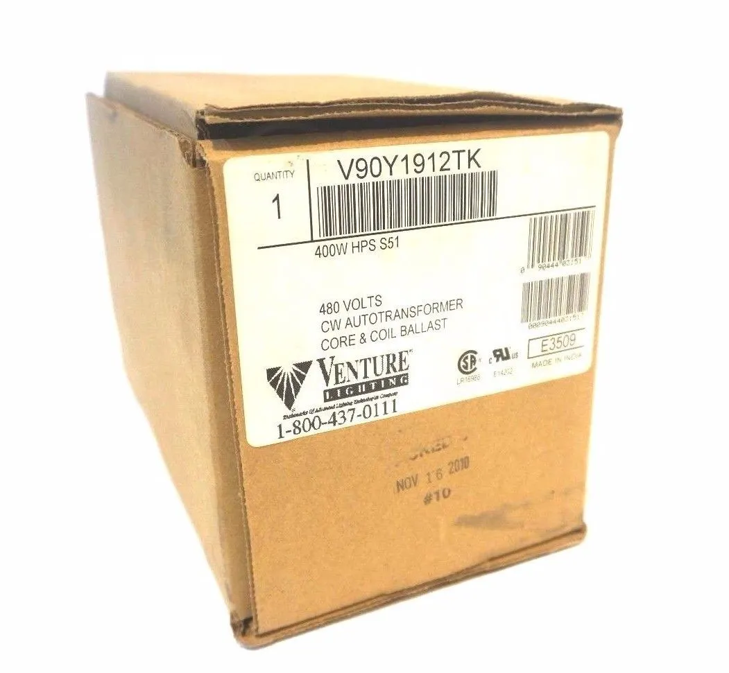 NEW VENTURE LIGHTING V90Y1912TK AUTOTRANSFORMER CORE & COIL BALLAST 480 VOLTS