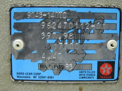 Nord 9043-140TC 397.98:1 Ratio 5.17RPM 4.4Hp 140TC Gear Reducer