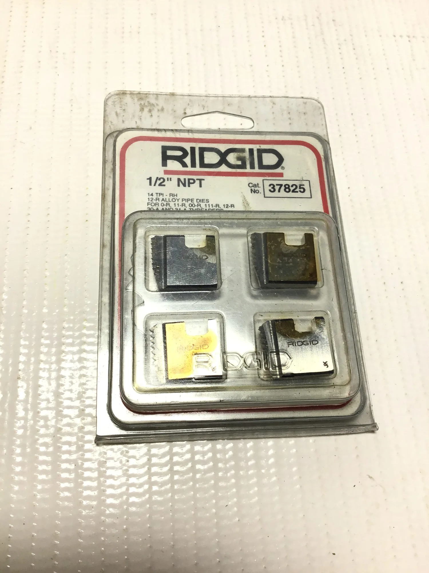 Ridgid 37825 12-R Alloy Pipe Dies 1/2″ NPT 14 TPI-RH