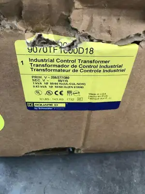 Square D 9070TF1000D18 Transformer 1/0.63kVA 208/277/380V 95/115V -NIB