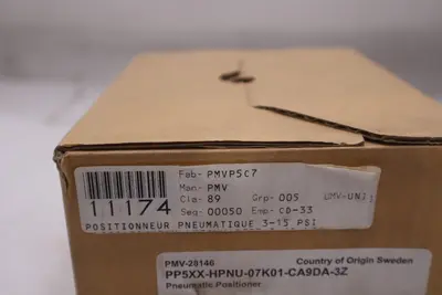 PMV-28146  PP5XX-HPNU-07K01-CA9DA-3Z Pneumatic Positioner - STOCK GF1051