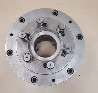 BISON 10" 3-JAW LATHE CHUCK W/D1-6 BACKPLATE