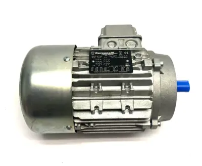USED CARPANELLI ASYNCHRONOUS 3-PHASE MOTOR 2-POLE 0.75HP 0.56KW 60HZ