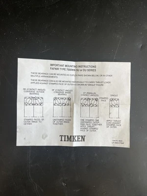 NEW Timken 7308WN/P308KS DBE4150