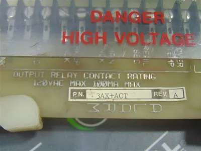 Foxboro F0109AD-C High Voltage Relay Board F8631C 3AX+ACT Rev. A Used