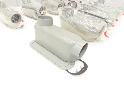 Kraloy LB20 PVC Conduit Body LB 2" Access Fitting Glue In Outdoor Lot of 10