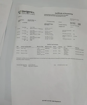 NEW Vanrx Pharmasystems / SaniSure 0510180101